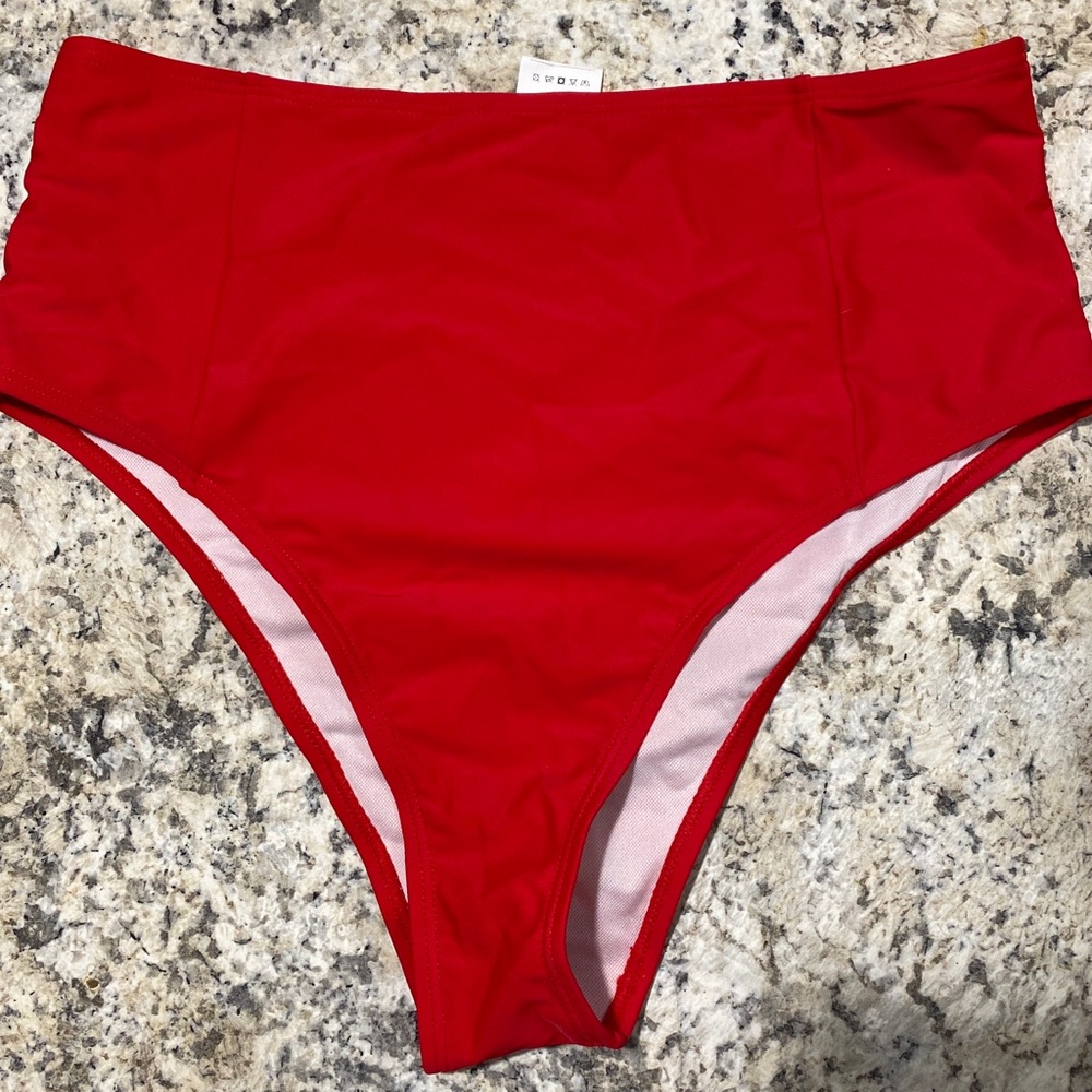 High waisted bikini bottoms